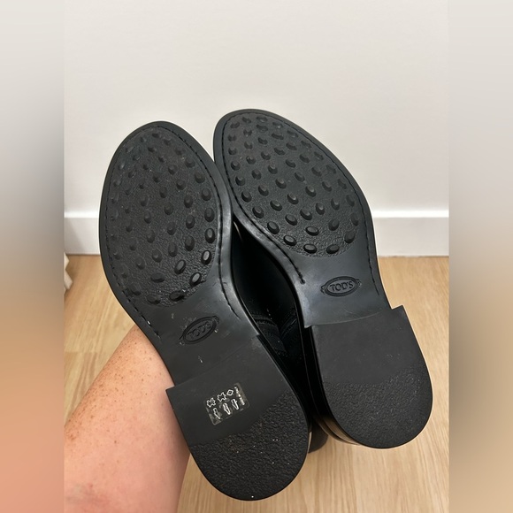 TODS - Mens Black Leather Belted Boots. Size 7.5 US - Picture 3 of 8